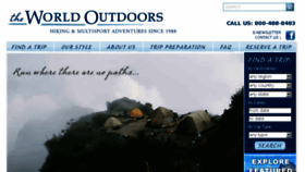 What Theworldoutdoors.com website looked like in 2016 (7 years ago)