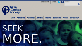 What Trinitychristian.com website looked like in 2016 (9 years ago)