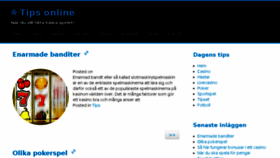 What Tipsonline.se website looked like in 2016 (8 years ago)