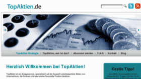 What Topaktien.de website looked like in 2016 (7 years ago)