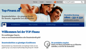 What Top-finanz.de website looked like in 2016 (7 years ago)