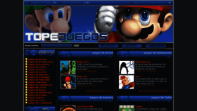What Topejuegos.net website looked like in 2016 (7 years ago)
