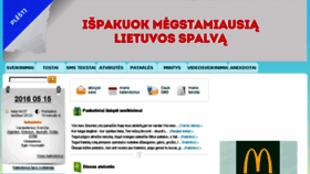 What Tostai.lt website looked like in 2016 (7 years ago)
