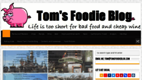 What Tomsfoodieblog.com website looked like in 2016 (7 years ago)