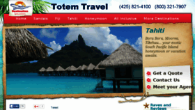 What Totemtravel.com website looked like in 2016 (8 years ago)