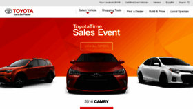 What Toyotausa.com website looked like in 2016 (7 years ago)