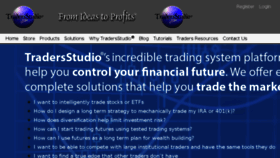 What Tradersstudio.com website looked like in 2016 (7 years ago)
