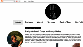 What Thelifeofbon.com website looked like in 2016 (7 years ago)