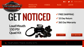 What Trainhornsdelivered.com website looked like in 2016 (7 years ago)