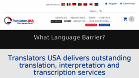 What Translators-usa.com website looked like in 2016 (9 years ago)