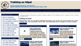 What Trekkingaunepal.com website looked like in 2016 (7 years ago)
