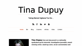 What Tinadupuy.com website looked like in 2016 (7 years ago)