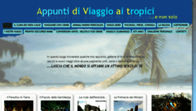 What Tropiland.it website looked like in 2016 (7 years ago)