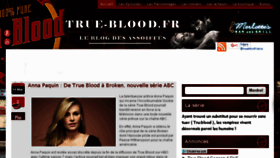 What True-blood.fr website looked like in 2016 (7 years ago)
