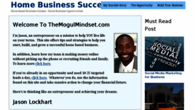 What Themogulmindset.com website looked like in 2016 (7 years ago)