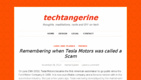 What Techtangerine.com website looked like in 2016 (7 years ago)