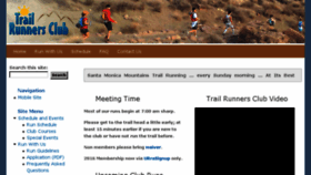 What Trailrunnersclub.com website looked like in 2016 (8 years ago)
