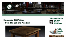 What Theoakandpinebarn.co.uk website looked like in 2016 (7 years ago)