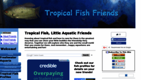 What Tropical-fish-friends.com website looked like in 2016 (7 years ago)