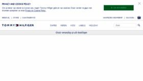 What Tommyhilfiger.be website looked like in 2016 (10 years ago)