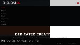What Thelionics.com website looked like in 2016 (7 years ago)
