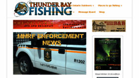 What Thunderbayfishing.com website looked like in 2016 (7 years ago)