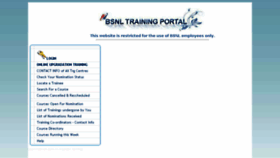 What Training.bsnl.co.in website looked like in 2016 (7 years ago)