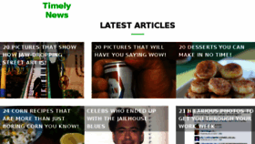What Timelynews.com website looked like in 2016 (9 years ago)