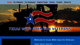 What Texaswideopenforveterans.com website looked like in 2016 (8 years ago)