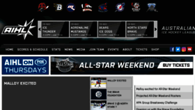 What Theaihl.com website looked like in 2016 (7 years ago)
