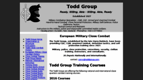 What Toddgroup.com website looked like in 2016 (7 years ago)