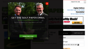 What Thegolfpaper.co.uk website looked like in 2016 (7 years ago)