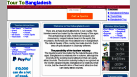 What Tourtobangladesh.com website looked like in 2016 (7 years ago)