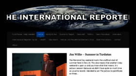 What Theinternationalreporter.org website looked like in 2016 (7 years ago)