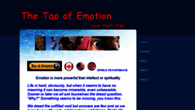 What Taoofemotion.com website looked like in 2016 (8 years ago)