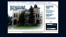 What Townofquappelle.ca website looked like in 2016 (7 years ago)