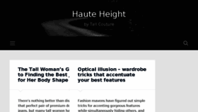 What Tallcouture.com website looked like in 2016 (7 years ago)