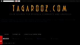 What Tagarooz.com website looked like in 2016 (7 years ago)