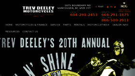 What Trevdeeley.com website looked like in 2016 (7 years ago)