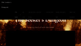 What Theseekersdungeon.com website looked like in 2016 (7 years ago)