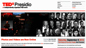 What Tedxpresidio.org website looked like in 2016 (7 years ago)
