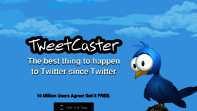 What Tweetcaster.com website looked like in 2016 (7 years ago)