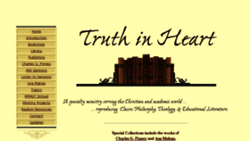 What Truthinheart.com website looked like in 2016 (7 years ago)