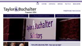What Taylorbuchalter.ie website looked like in 2016 (7 years ago)