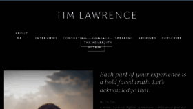 What Timjlawrence.com website looked like in 2016 (7 years ago)