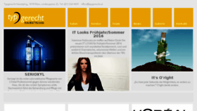 What Typgerecht.at website looked like in 2016 (8 years ago)