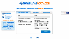 What Tanielinielotnicze.pl website looked like in 2016 (7 years ago)