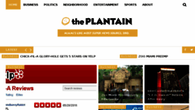 What Theplantain.com website looked like in 2016 (7 years ago)