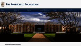 What Therothschildfoundation.com website looked like in 2016 (7 years ago)