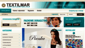 What Textilmar.pl website looked like in 2016 (7 years ago)